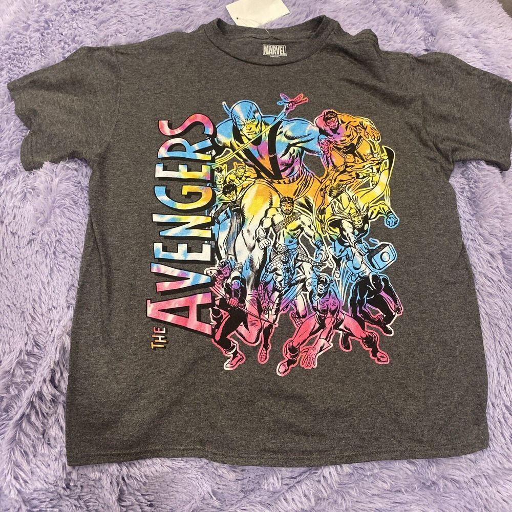 The Avengers T-Shirt Marvel Comics‎ Superhero Victorious Graphic Tie Dye  Small